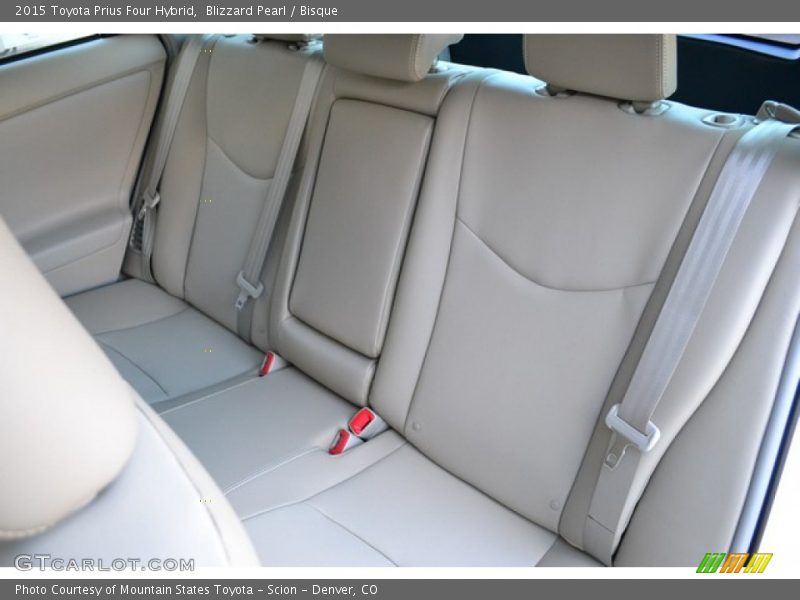 Rear Seat of 2015 Prius Four Hybrid