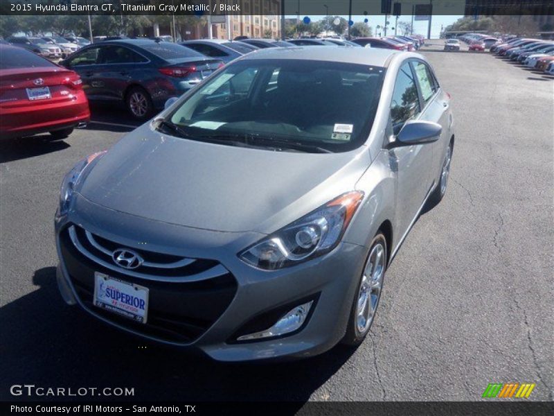 Titanium Gray Metallic / Black 2015 Hyundai Elantra GT