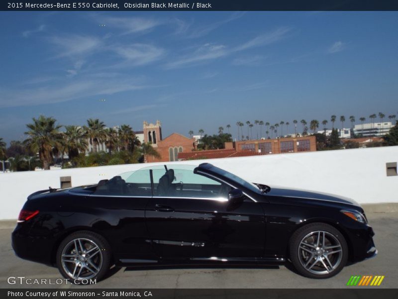 2015 E 550 Cabriolet Obsidian Black Metallic