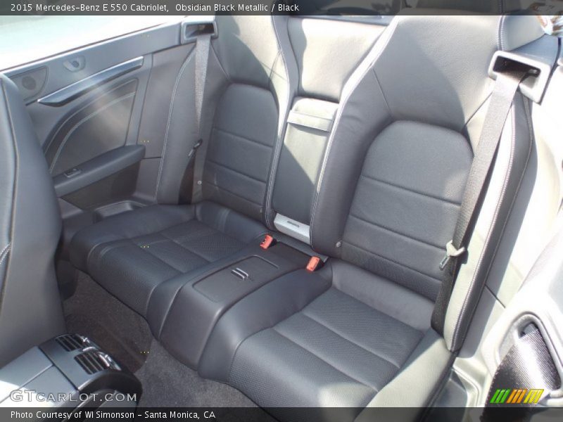 Rear Seat of 2015 E 550 Cabriolet