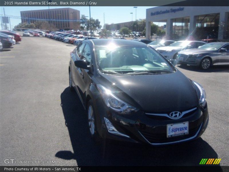 Black Diamond / Gray 2015 Hyundai Elantra SE Sedan