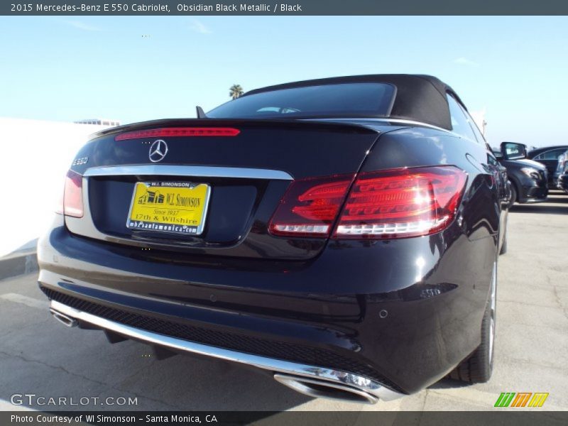 Obsidian Black Metallic / Black 2015 Mercedes-Benz E 550 Cabriolet