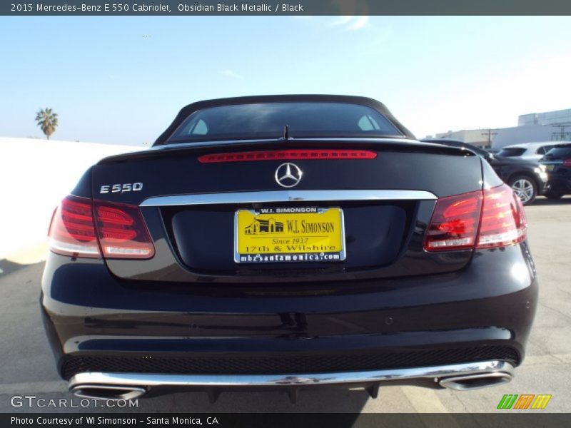 Obsidian Black Metallic / Black 2015 Mercedes-Benz E 550 Cabriolet