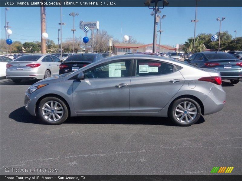 Titanium Gray Metallic / Black 2015 Hyundai Elantra SE Sedan