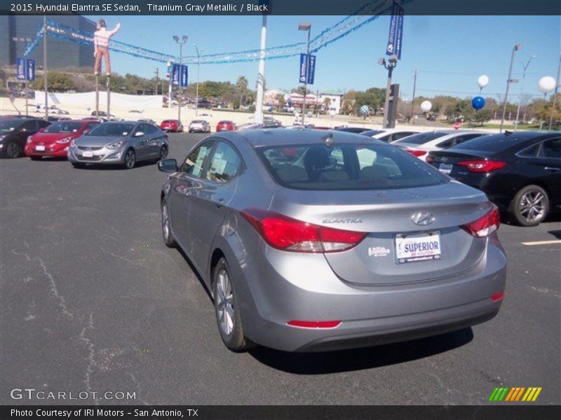 Titanium Gray Metallic / Black 2015 Hyundai Elantra SE Sedan