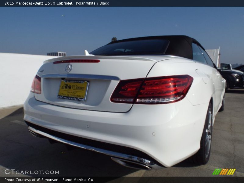 Polar White / Black 2015 Mercedes-Benz E 550 Cabriolet