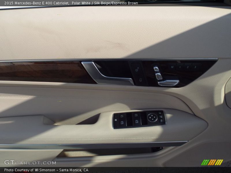 Polar White / Silk Beige/Espresso Brown 2015 Mercedes-Benz E 400 Cabriolet