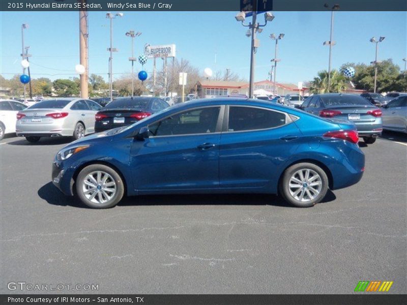 Windy Sea Blue / Gray 2015 Hyundai Elantra SE Sedan