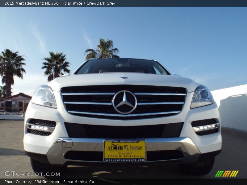 Polar White / Grey/Dark Grey 2015 Mercedes-Benz ML 350