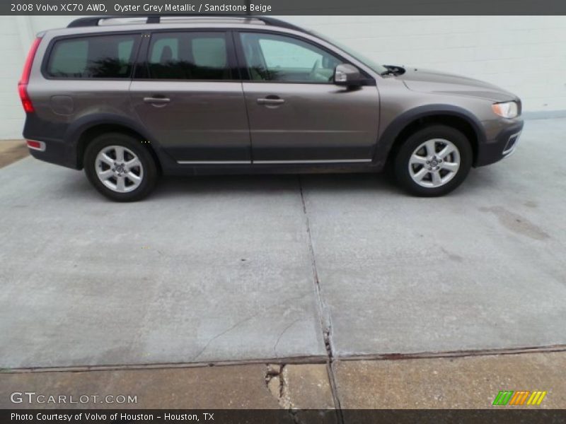 Oyster Grey Metallic / Sandstone Beige 2008 Volvo XC70 AWD