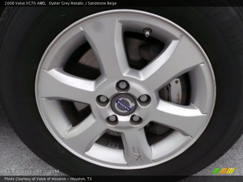 Oyster Grey Metallic / Sandstone Beige 2008 Volvo XC70 AWD