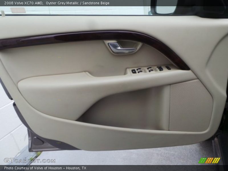 Oyster Grey Metallic / Sandstone Beige 2008 Volvo XC70 AWD