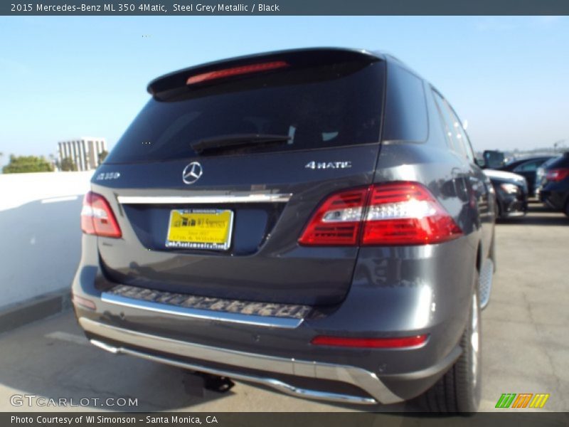 Steel Grey Metallic / Black 2015 Mercedes-Benz ML 350 4Matic