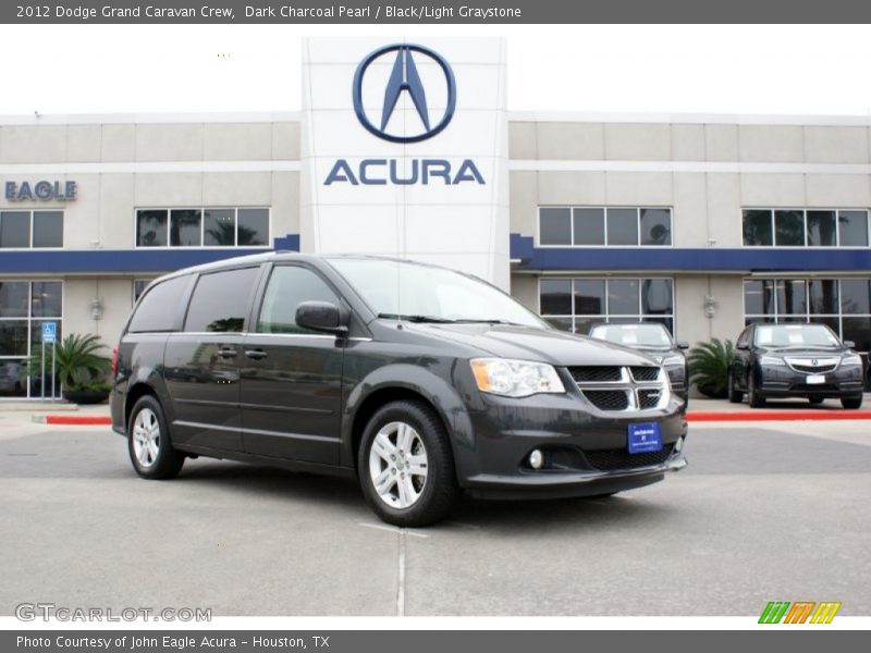 Dark Charcoal Pearl / Black/Light Graystone 2012 Dodge Grand Caravan Crew