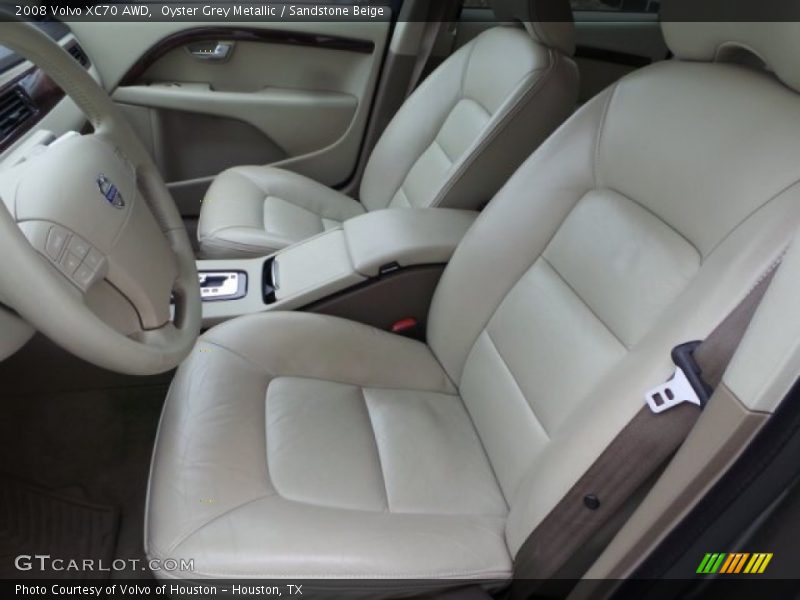 Oyster Grey Metallic / Sandstone Beige 2008 Volvo XC70 AWD