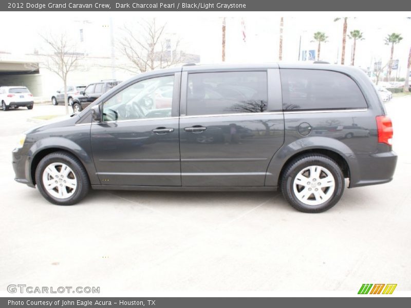 Dark Charcoal Pearl / Black/Light Graystone 2012 Dodge Grand Caravan Crew