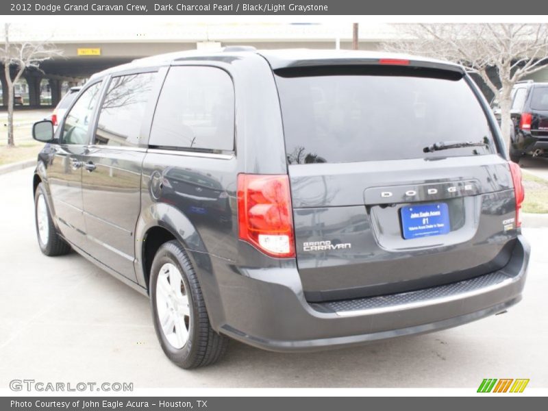 Dark Charcoal Pearl / Black/Light Graystone 2012 Dodge Grand Caravan Crew