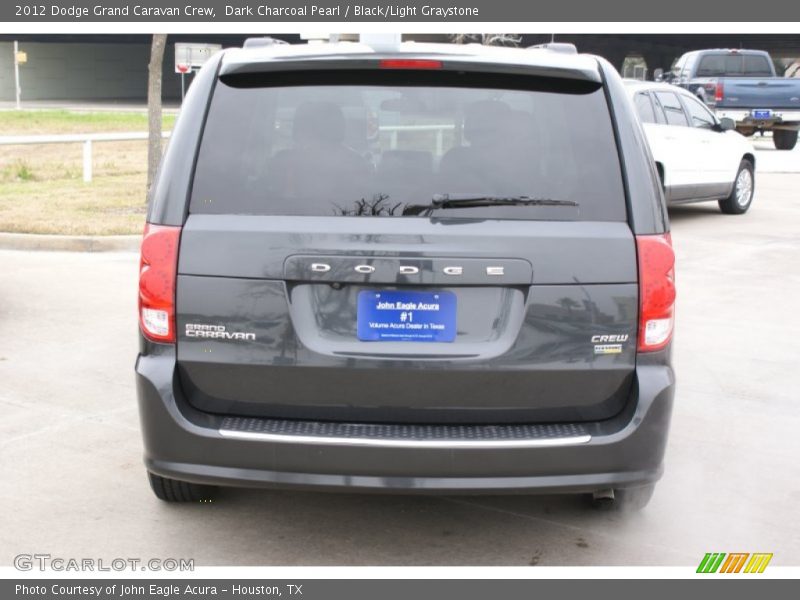 Dark Charcoal Pearl / Black/Light Graystone 2012 Dodge Grand Caravan Crew