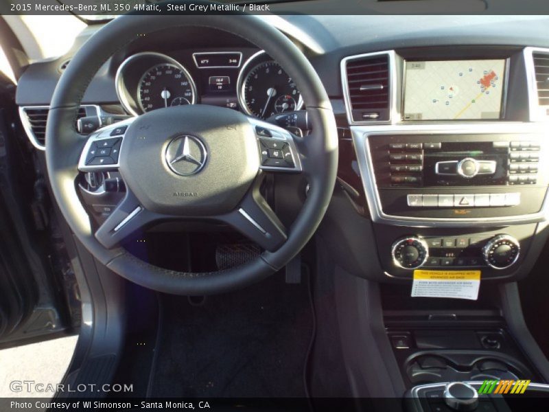 Steel Grey Metallic / Black 2015 Mercedes-Benz ML 350 4Matic