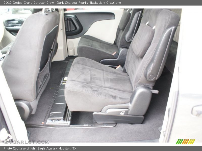 Dark Charcoal Pearl / Black/Light Graystone 2012 Dodge Grand Caravan Crew