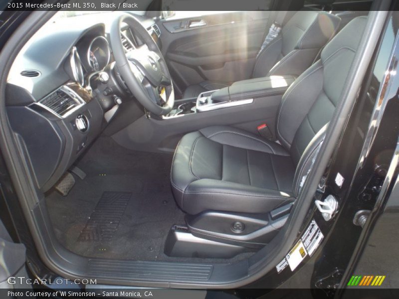 Black / Black 2015 Mercedes-Benz ML 350
