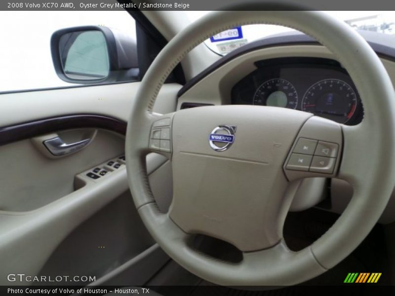 Oyster Grey Metallic / Sandstone Beige 2008 Volvo XC70 AWD