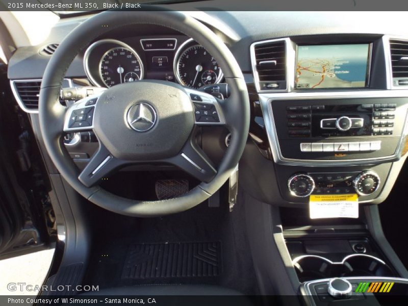 Black / Black 2015 Mercedes-Benz ML 350