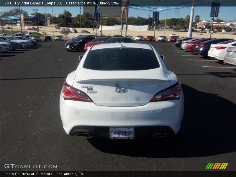 Casablanca White / Black/Gray 2015 Hyundai Genesis Coupe 3.8