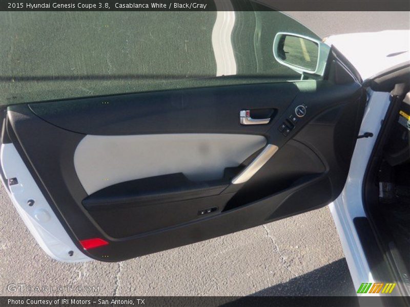 Casablanca White / Black/Gray 2015 Hyundai Genesis Coupe 3.8