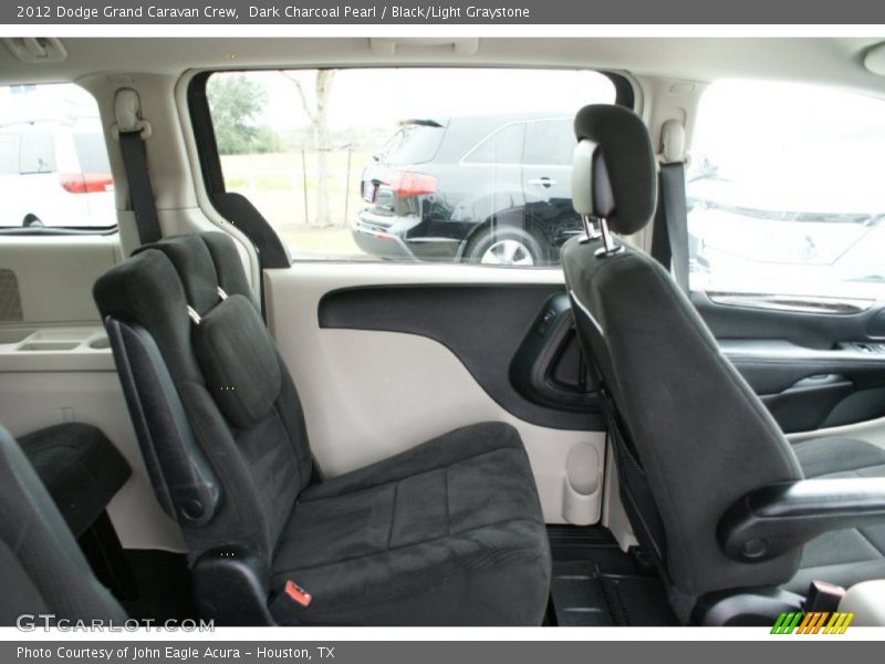 Dark Charcoal Pearl / Black/Light Graystone 2012 Dodge Grand Caravan Crew