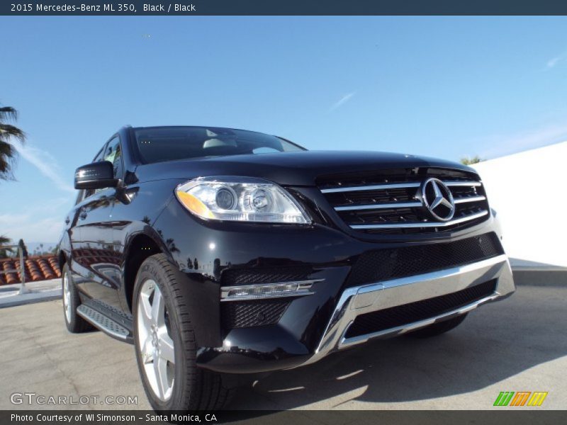 Black / Black 2015 Mercedes-Benz ML 350