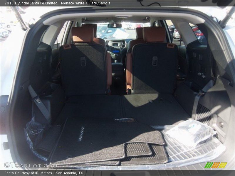 Monaco White / Black/Saddle 2015 Hyundai Santa Fe Limited