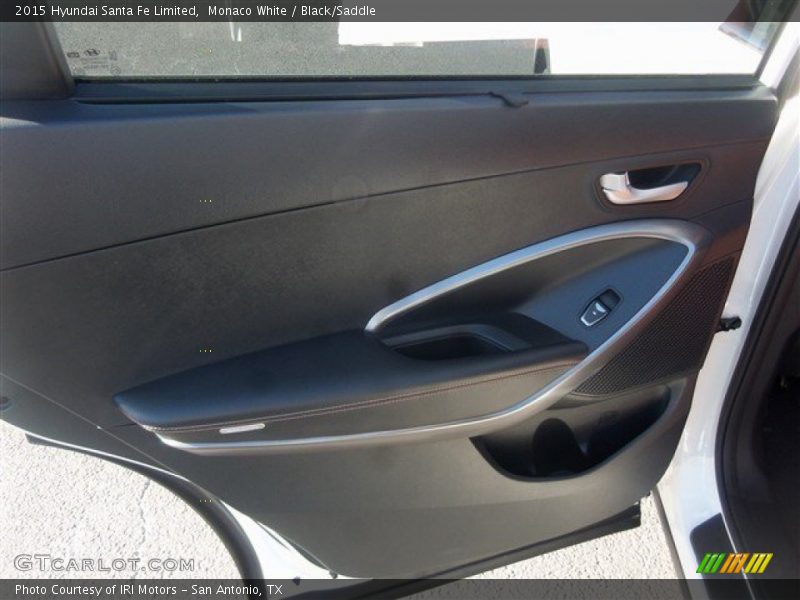 Monaco White / Black/Saddle 2015 Hyundai Santa Fe Limited