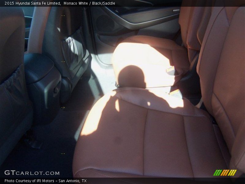 Monaco White / Black/Saddle 2015 Hyundai Santa Fe Limited