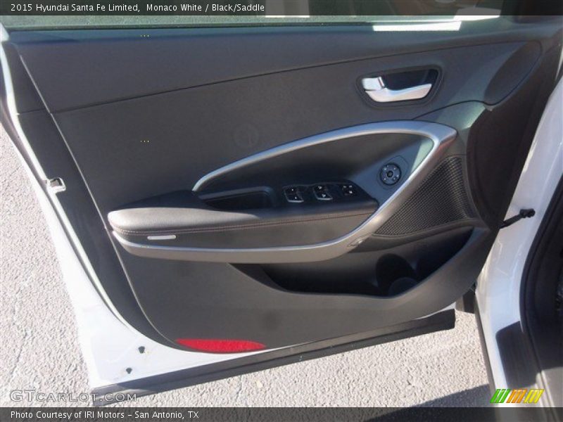 Monaco White / Black/Saddle 2015 Hyundai Santa Fe Limited