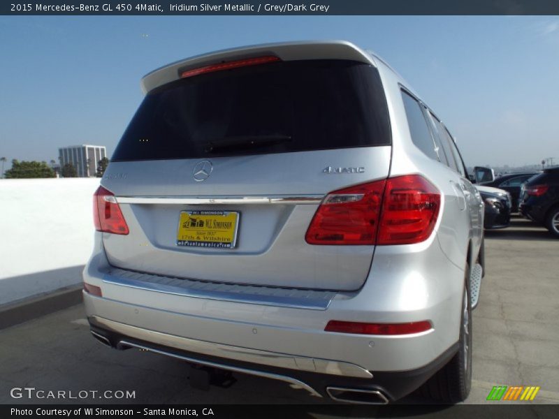 Iridium Silver Metallic / Grey/Dark Grey 2015 Mercedes-Benz GL 450 4Matic