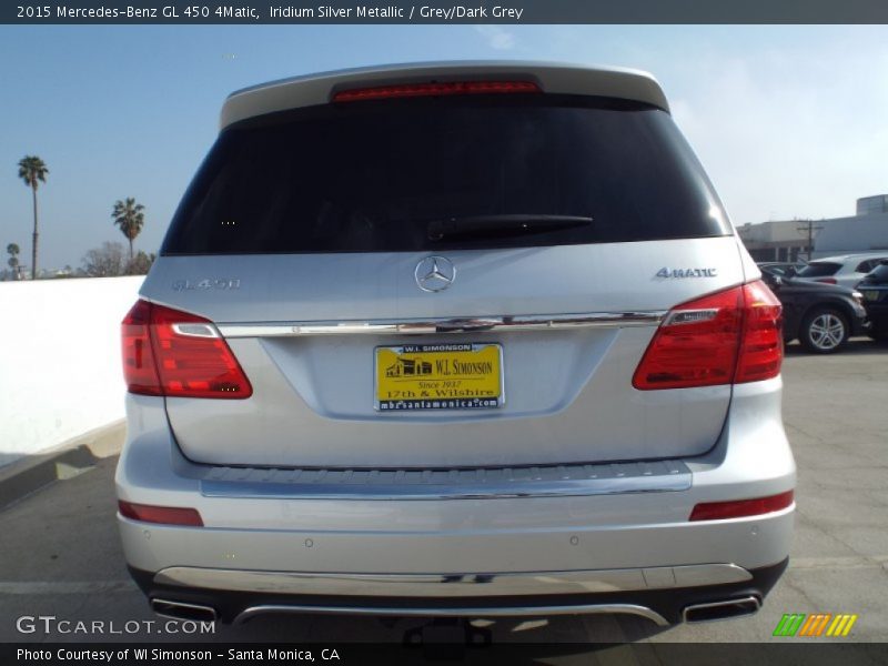 Iridium Silver Metallic / Grey/Dark Grey 2015 Mercedes-Benz GL 450 4Matic