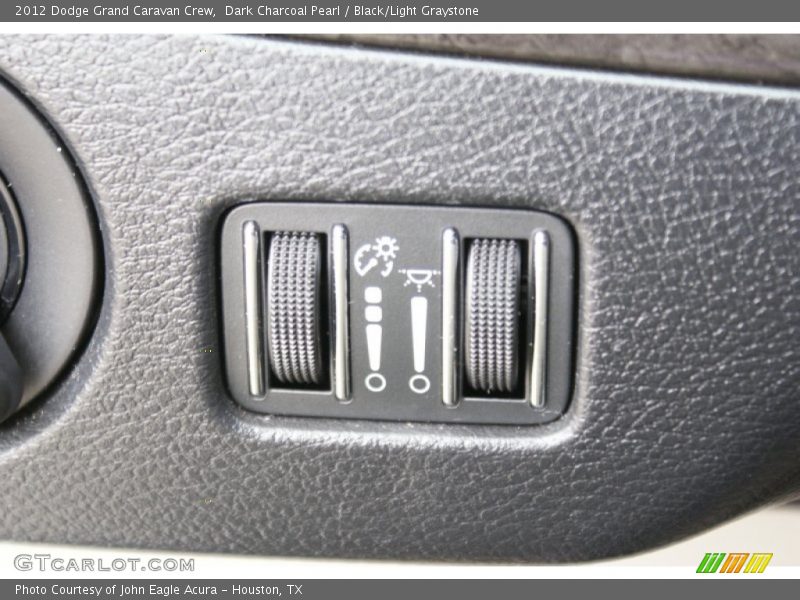 Dark Charcoal Pearl / Black/Light Graystone 2012 Dodge Grand Caravan Crew