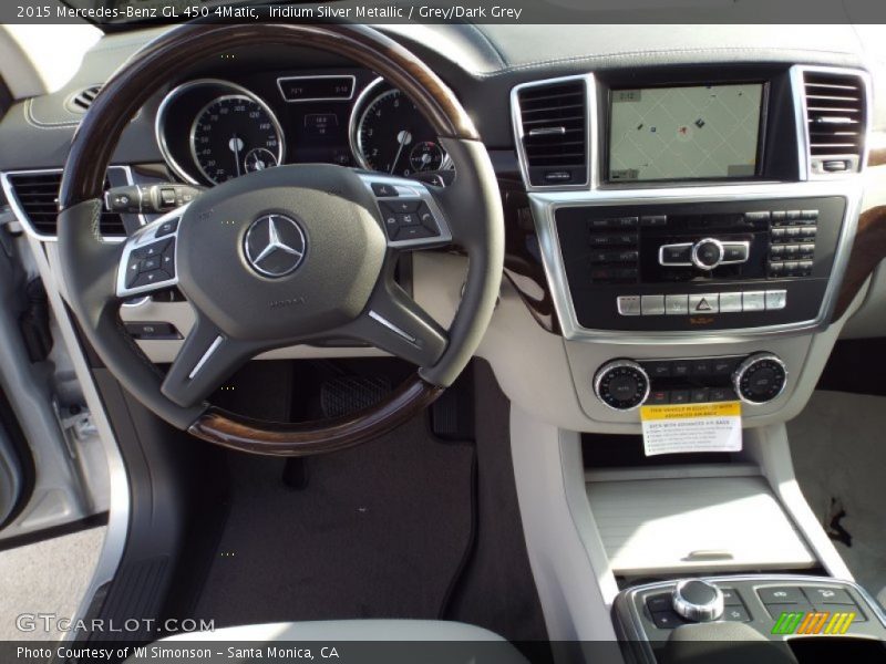 Iridium Silver Metallic / Grey/Dark Grey 2015 Mercedes-Benz GL 450 4Matic