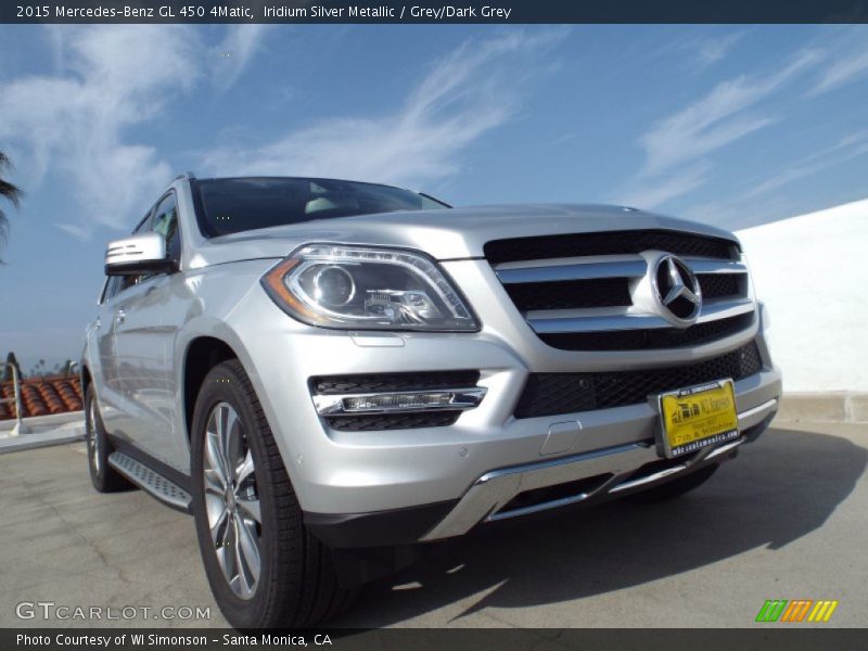 Iridium Silver Metallic / Grey/Dark Grey 2015 Mercedes-Benz GL 450 4Matic