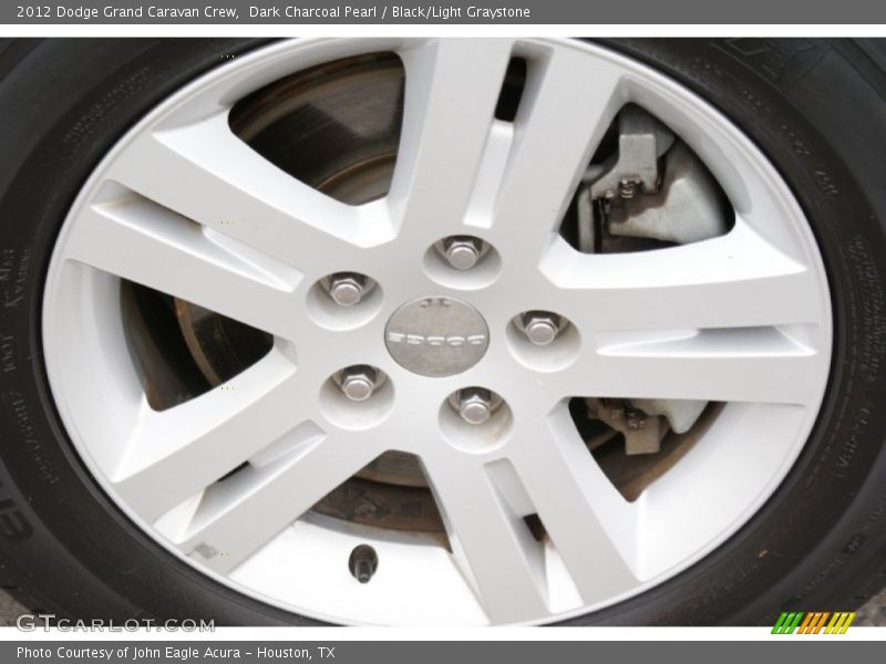 Dark Charcoal Pearl / Black/Light Graystone 2012 Dodge Grand Caravan Crew