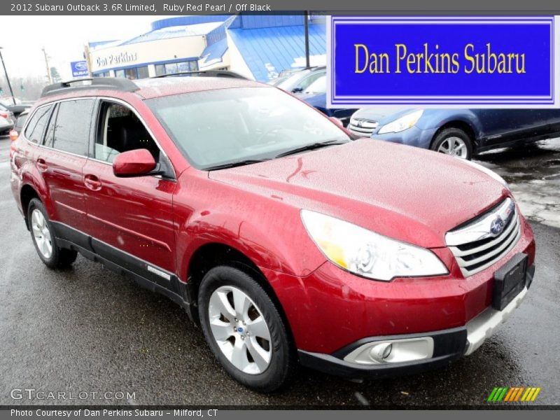 Ruby Red Pearl / Off Black 2012 Subaru Outback 3.6R Limited