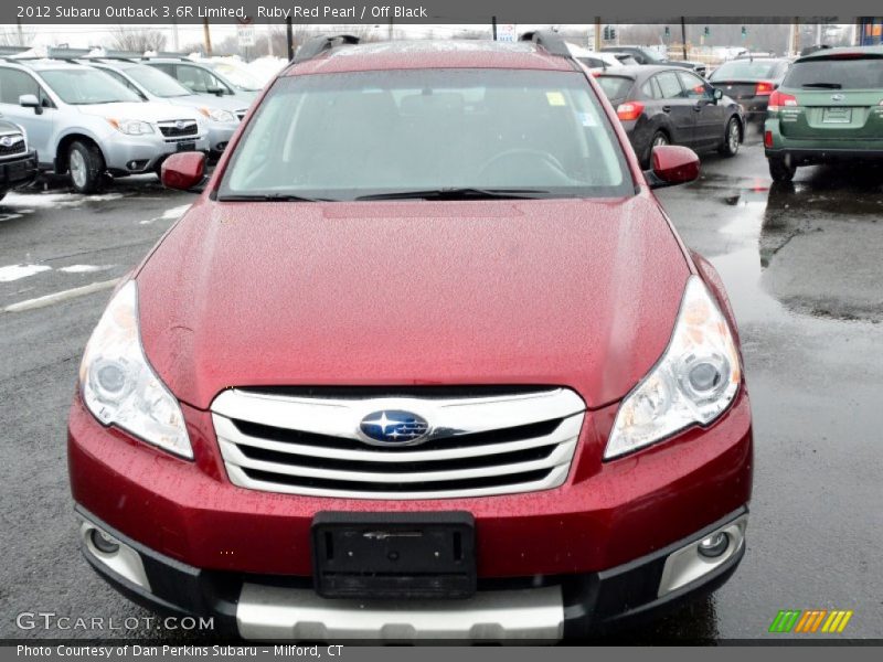 Ruby Red Pearl / Off Black 2012 Subaru Outback 3.6R Limited