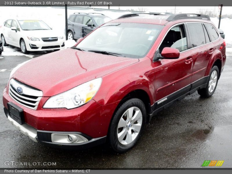 Ruby Red Pearl / Off Black 2012 Subaru Outback 3.6R Limited