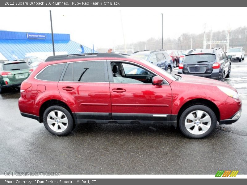 Ruby Red Pearl / Off Black 2012 Subaru Outback 3.6R Limited