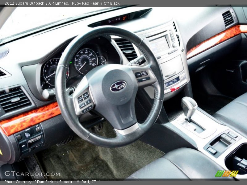 Ruby Red Pearl / Off Black 2012 Subaru Outback 3.6R Limited