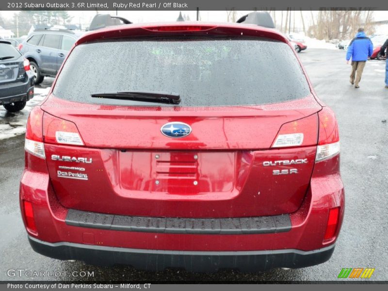 Ruby Red Pearl / Off Black 2012 Subaru Outback 3.6R Limited
