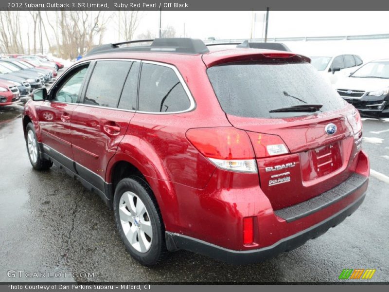 Ruby Red Pearl / Off Black 2012 Subaru Outback 3.6R Limited