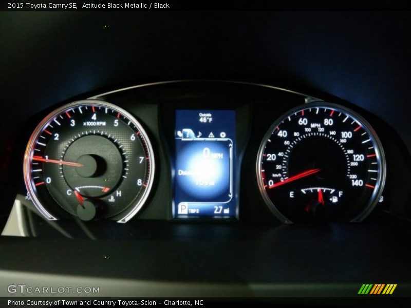 Attitude Black Metallic / Black 2015 Toyota Camry SE