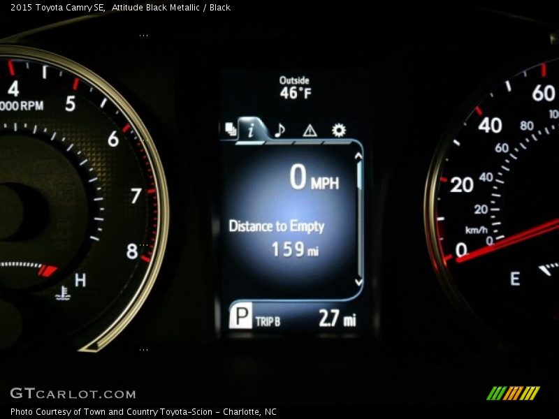 Attitude Black Metallic / Black 2015 Toyota Camry SE